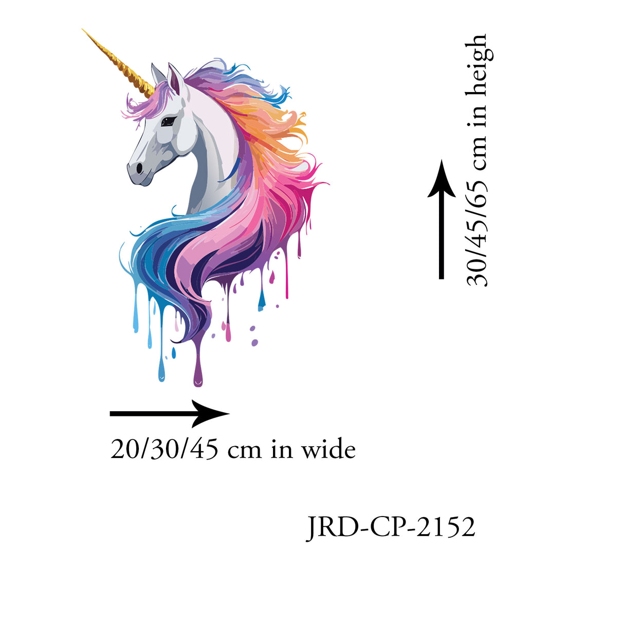 Unicorn Paint Dripping Wall Decals