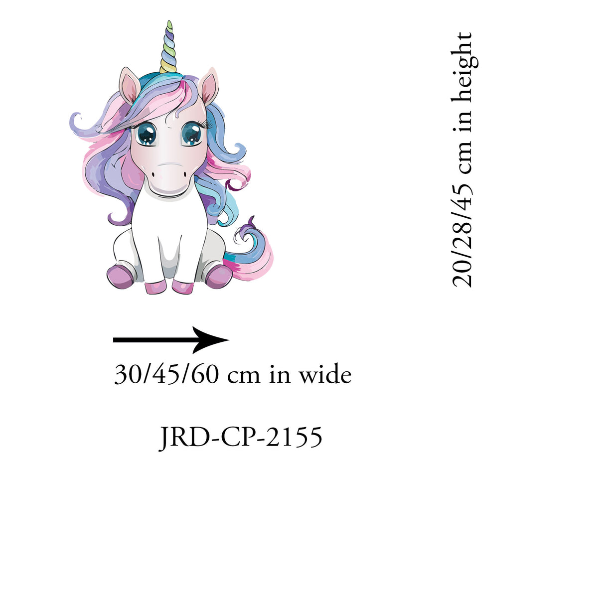 Cute Baby Unicorn Wall Decal