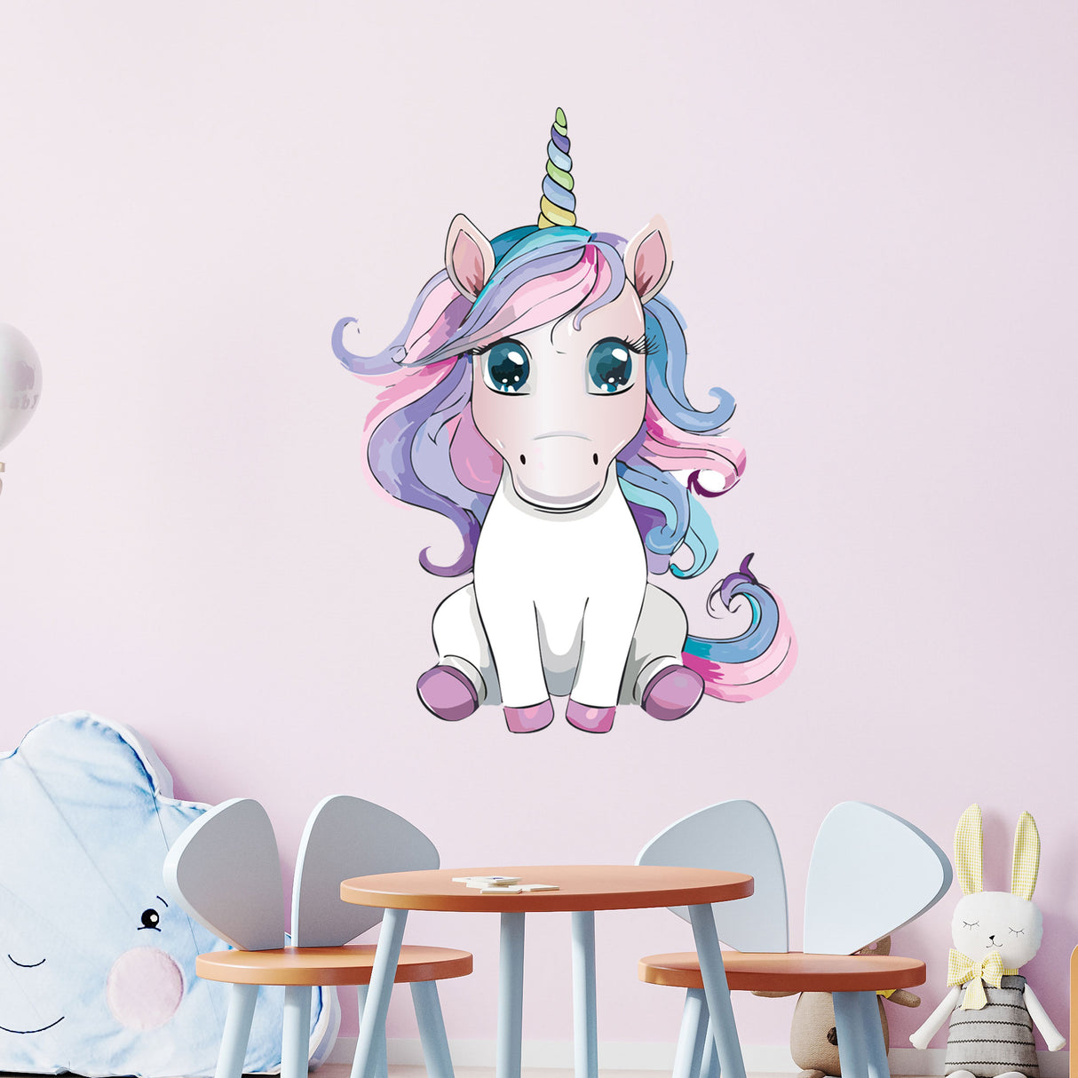 Cute Baby Unicorn Wall Decal