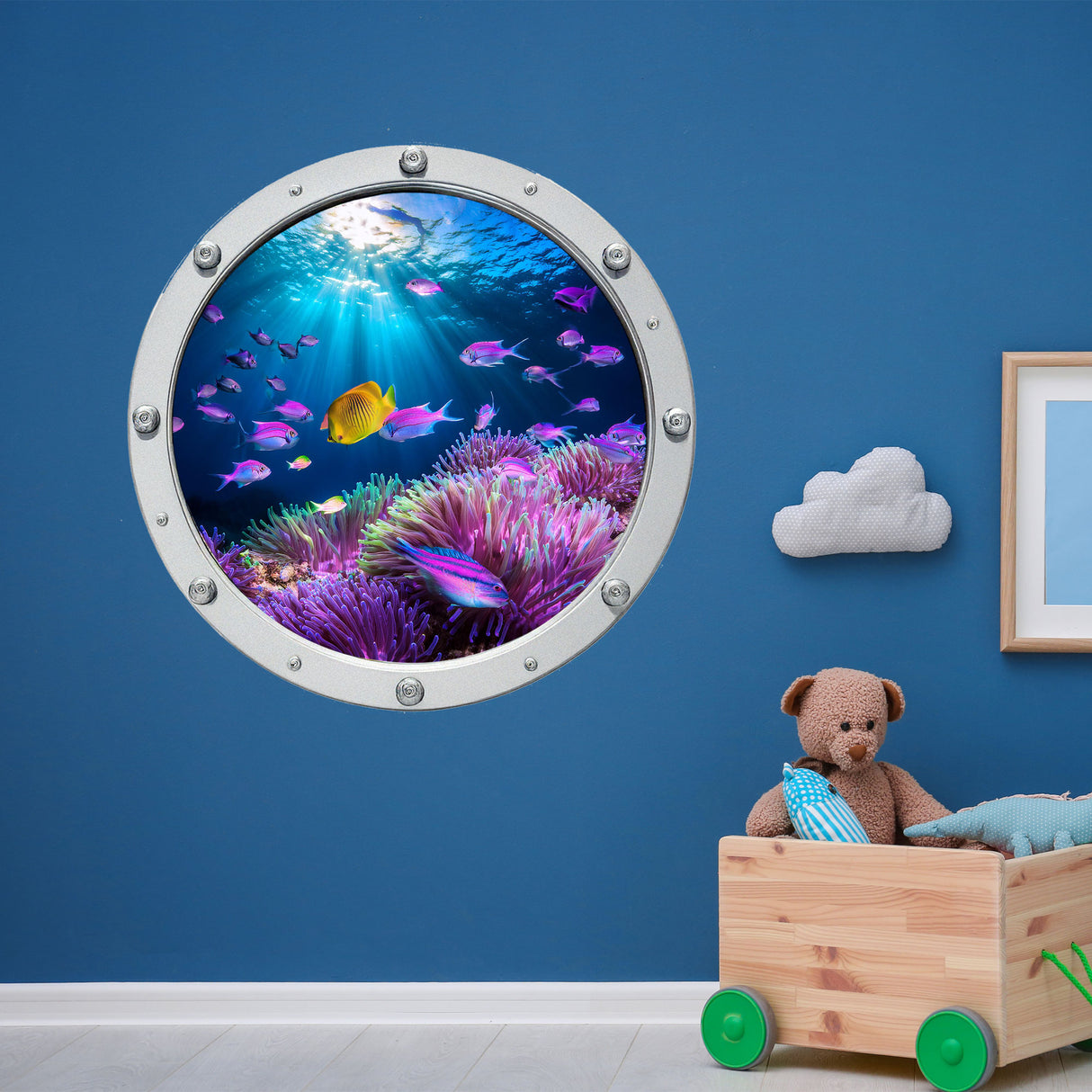 Tropical fish Porthole Wall Stickers