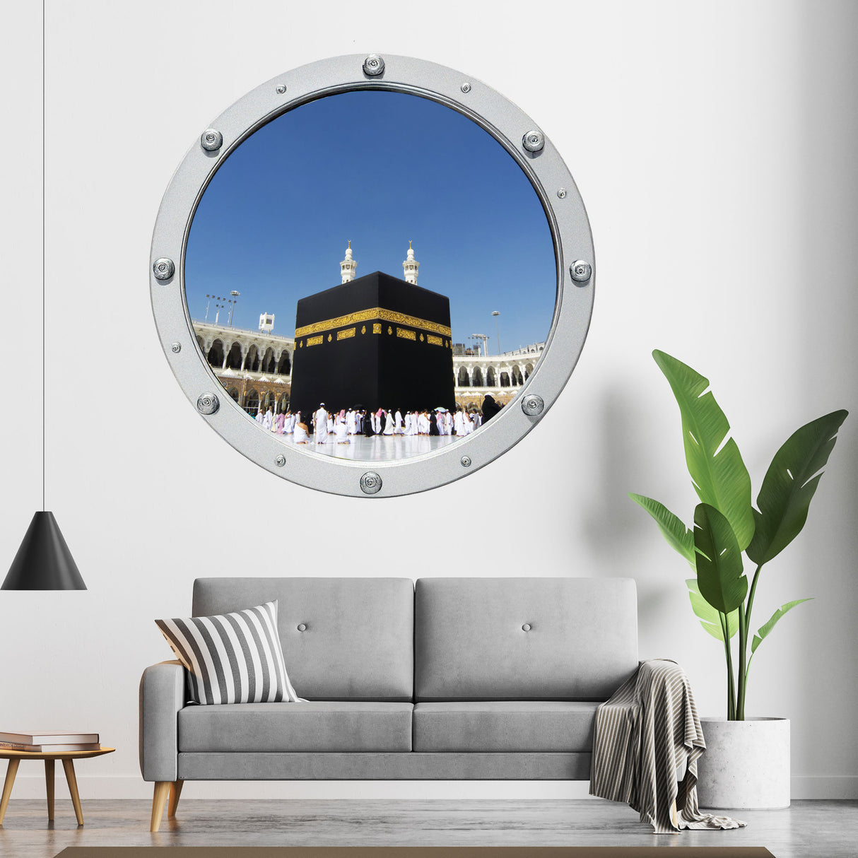 Mecca 3D Porthole Islamic Decals