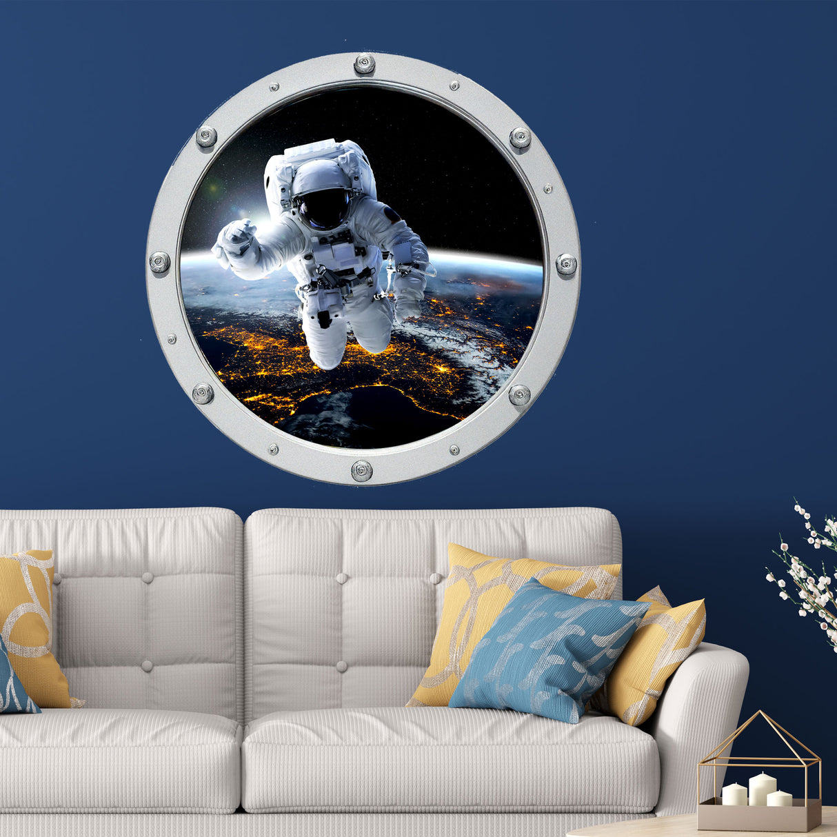Astronaut Porthole Wall Stickers