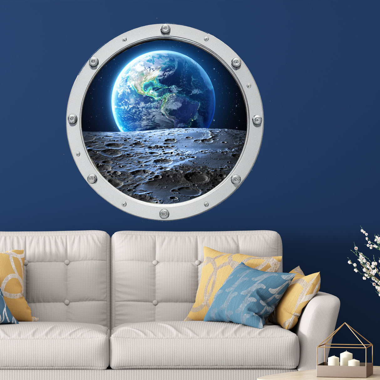 Green Earth 3D print wall Decals