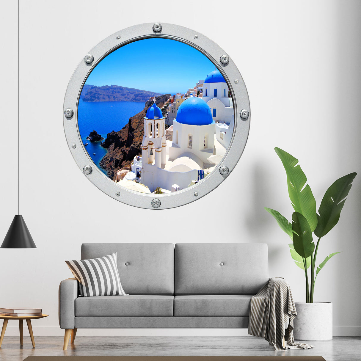 Santorini Greece 3D wall Decals