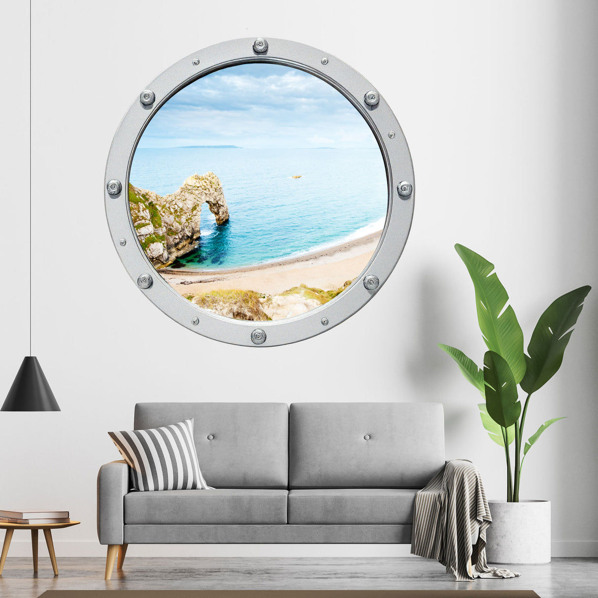 Jurassic Coast Porthole Wall Stickers