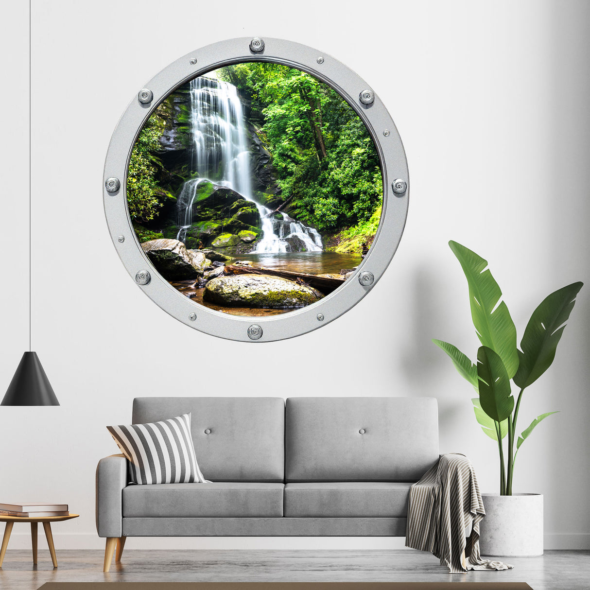 Fountain Porthole Wall Stickers