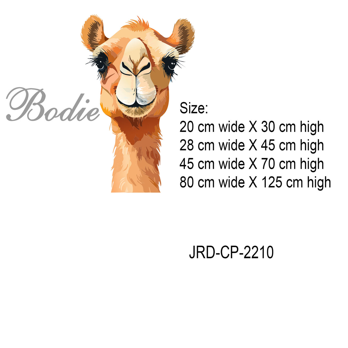 Custom Camel Wall Decal for Kids Nursery room