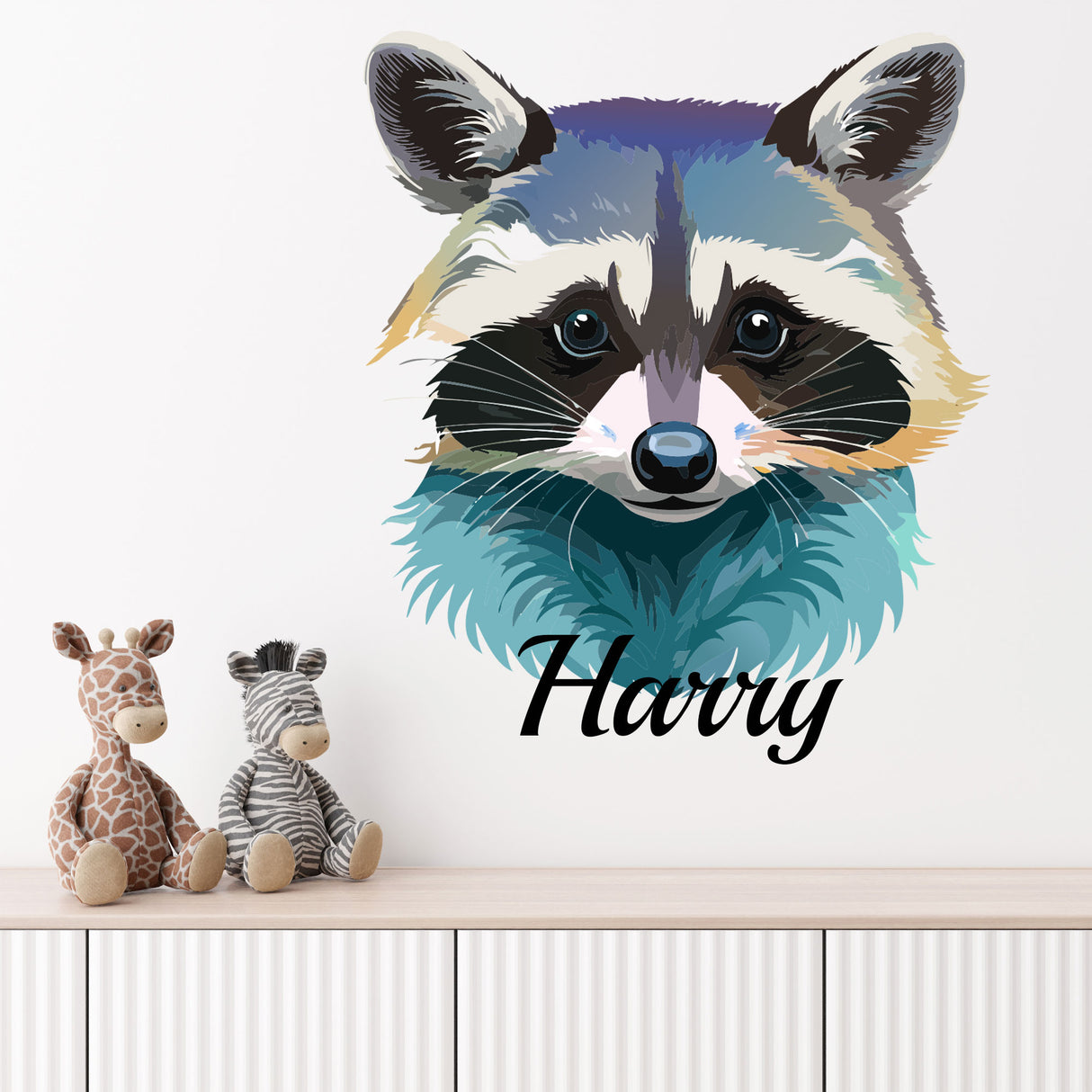 Raccoon Wall Stickers Kids Room Decor