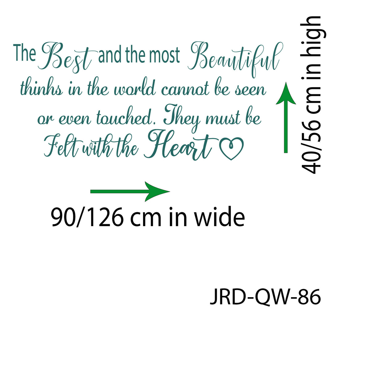 The Best and the most Beautiful - Inspirational quote wall stickers