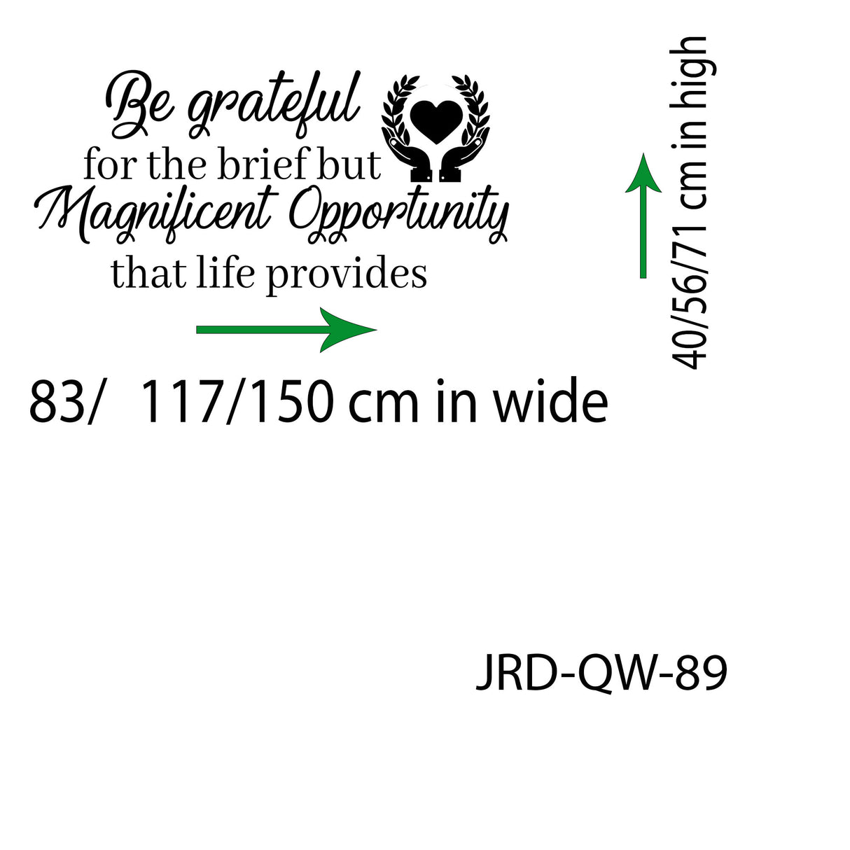 Be grateful - Inspirational quotes Wall stickers