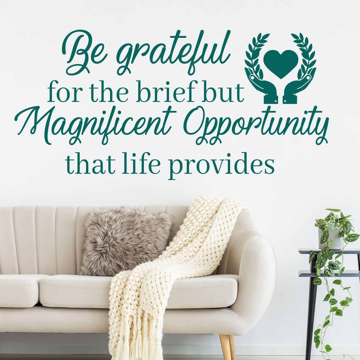 Be grateful - Inspirational quotes Wall stickers