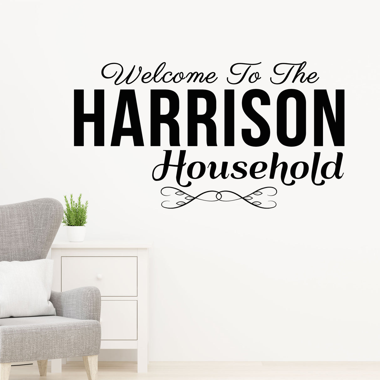 Custom Family Name Vinyl Wall Stickers