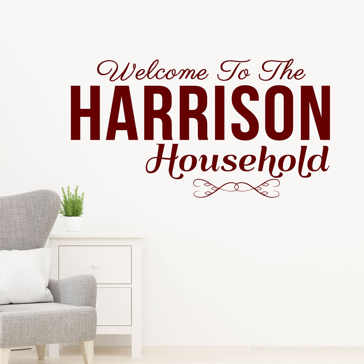 Personalized Family Name Vinyl Wall Stickers