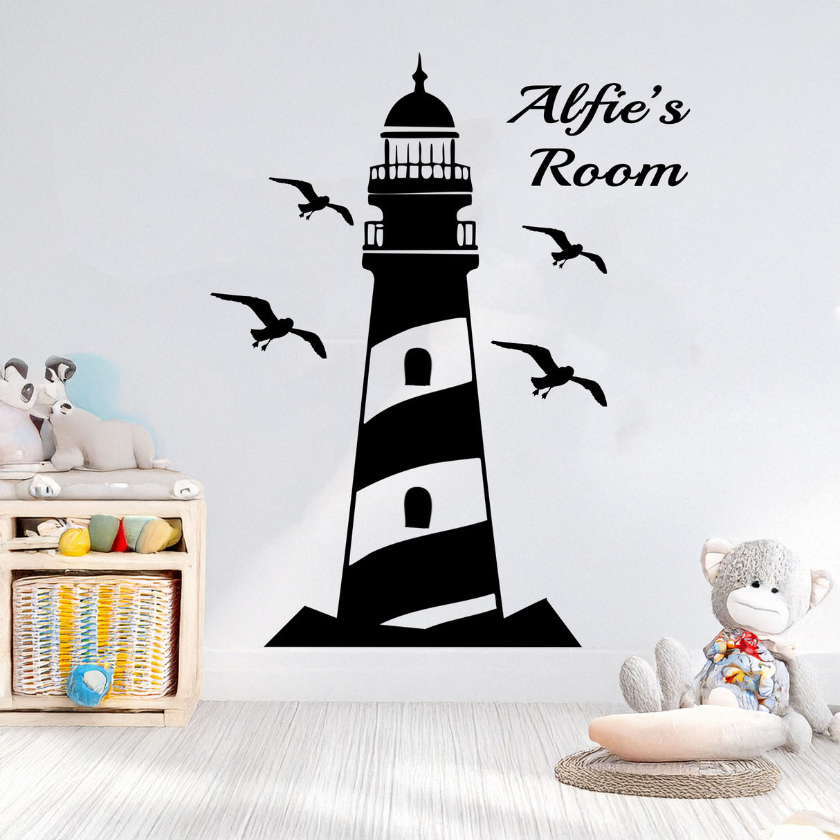 Personalized Lighthouse Wall Stickers