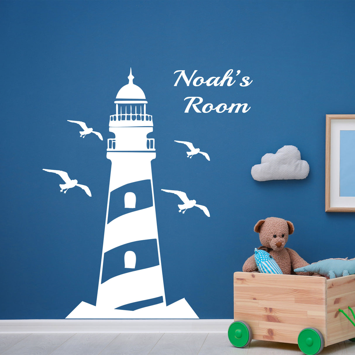 Personalized name Lighthouse decals