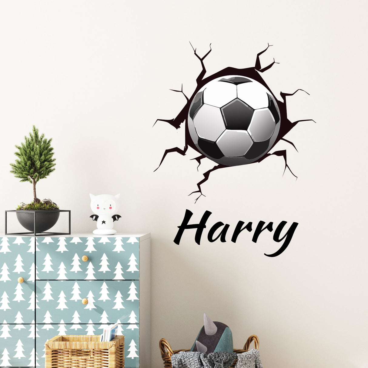 Custom Name Football Wall art Stickers