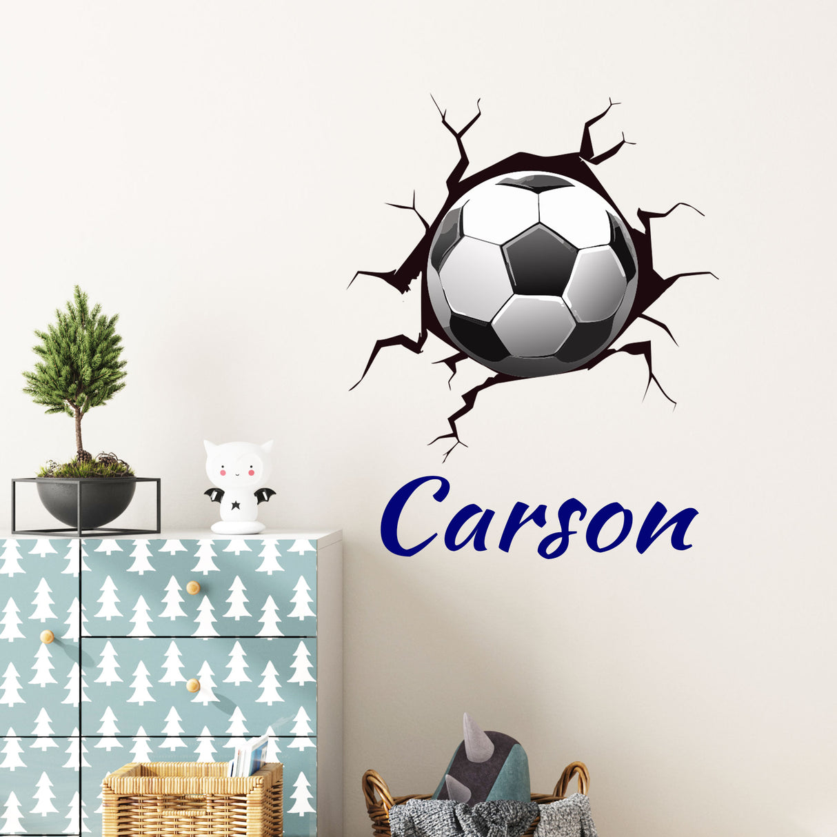 Custom Name Football Wall art Stickers