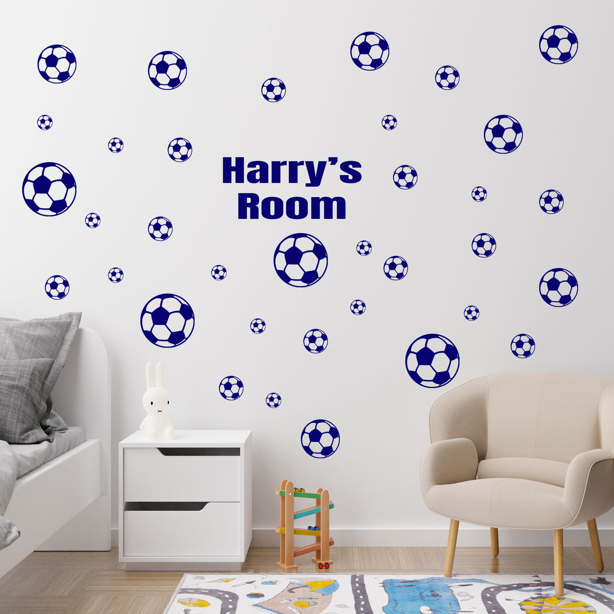 50 football wall art stickers for Boys Room