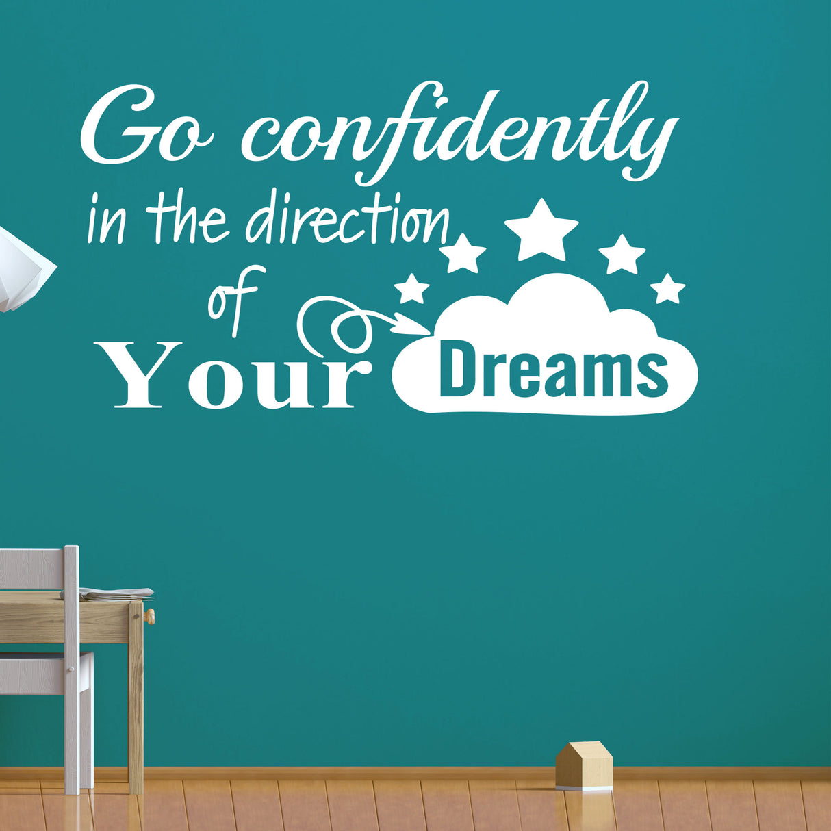 Go confidently in the direction - Motivational quote wall stickers