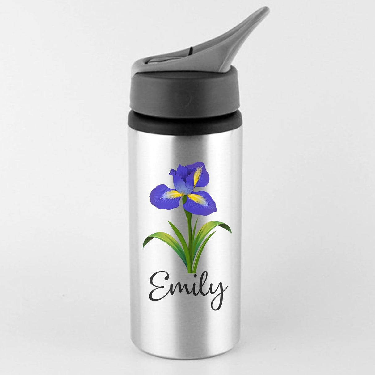 Personalised name Water bottle kids School Sport Drink Leakproof Water