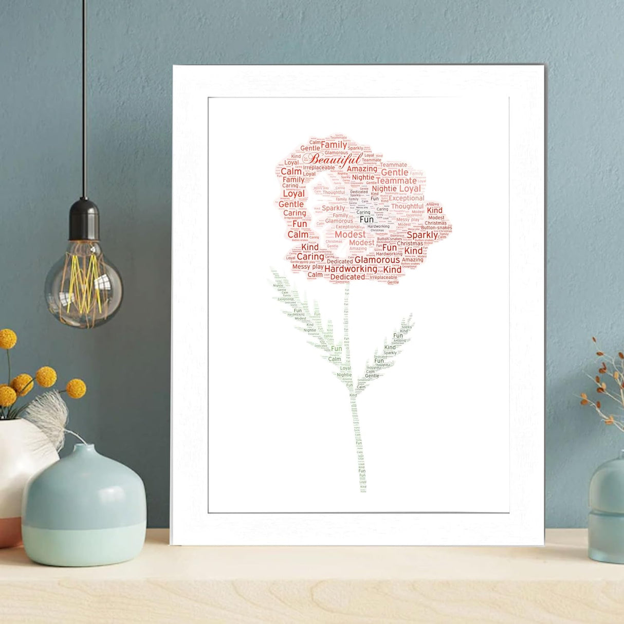Personalized Poppy Word Art Print