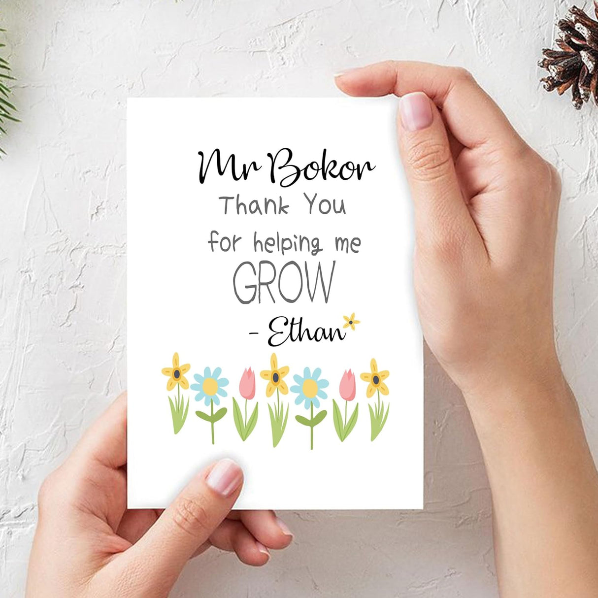 Personalised Thank You Best Teacher Gifts Mug, End of School Year Gift