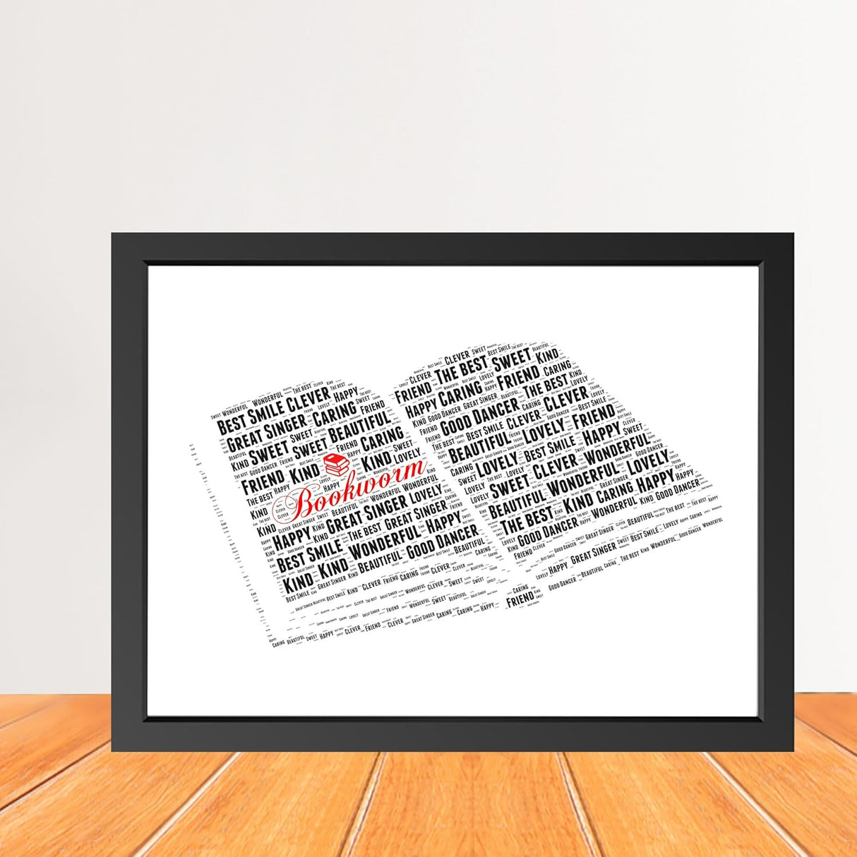 Personalized Books Word Art Print