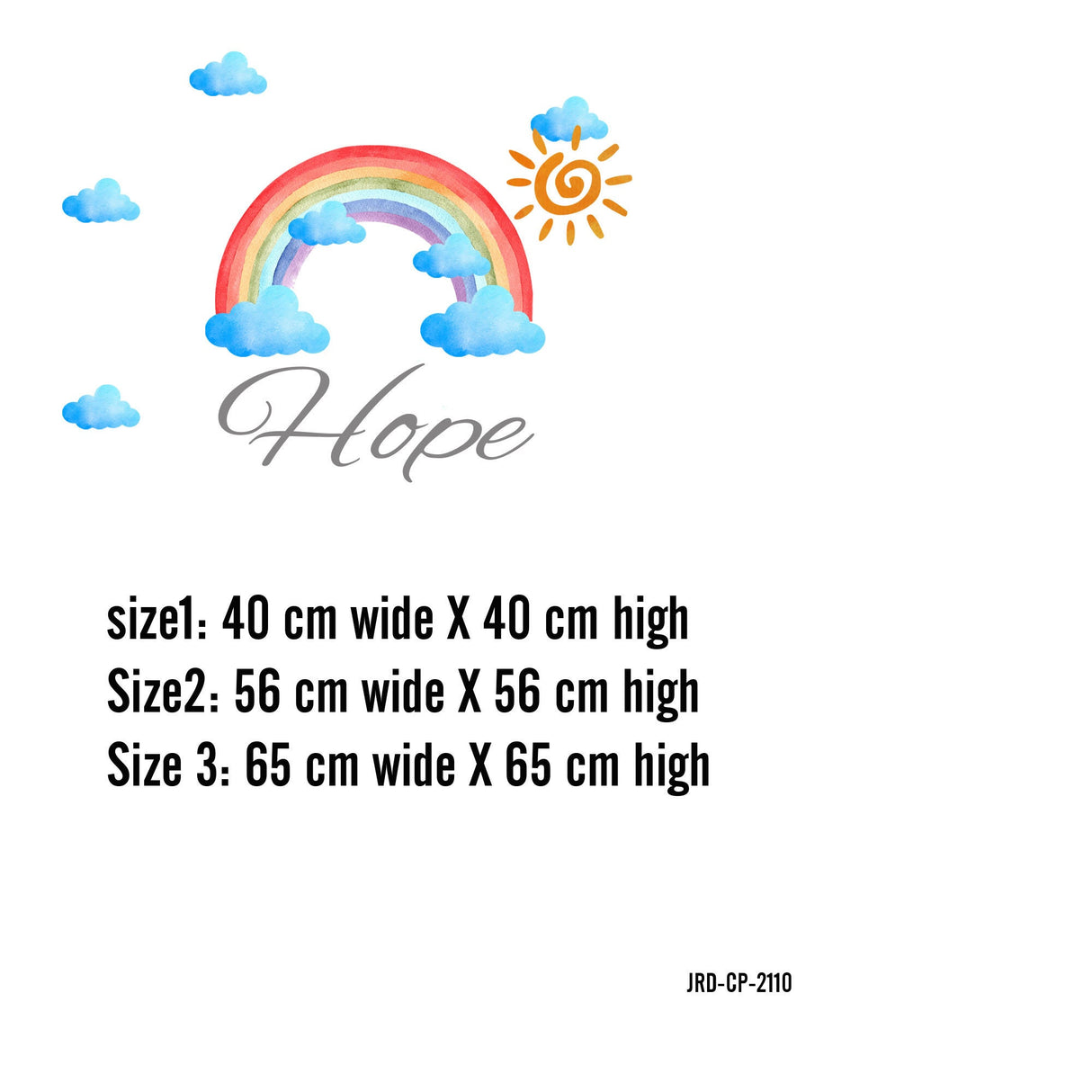 Colourful Customised Rainbow Decals