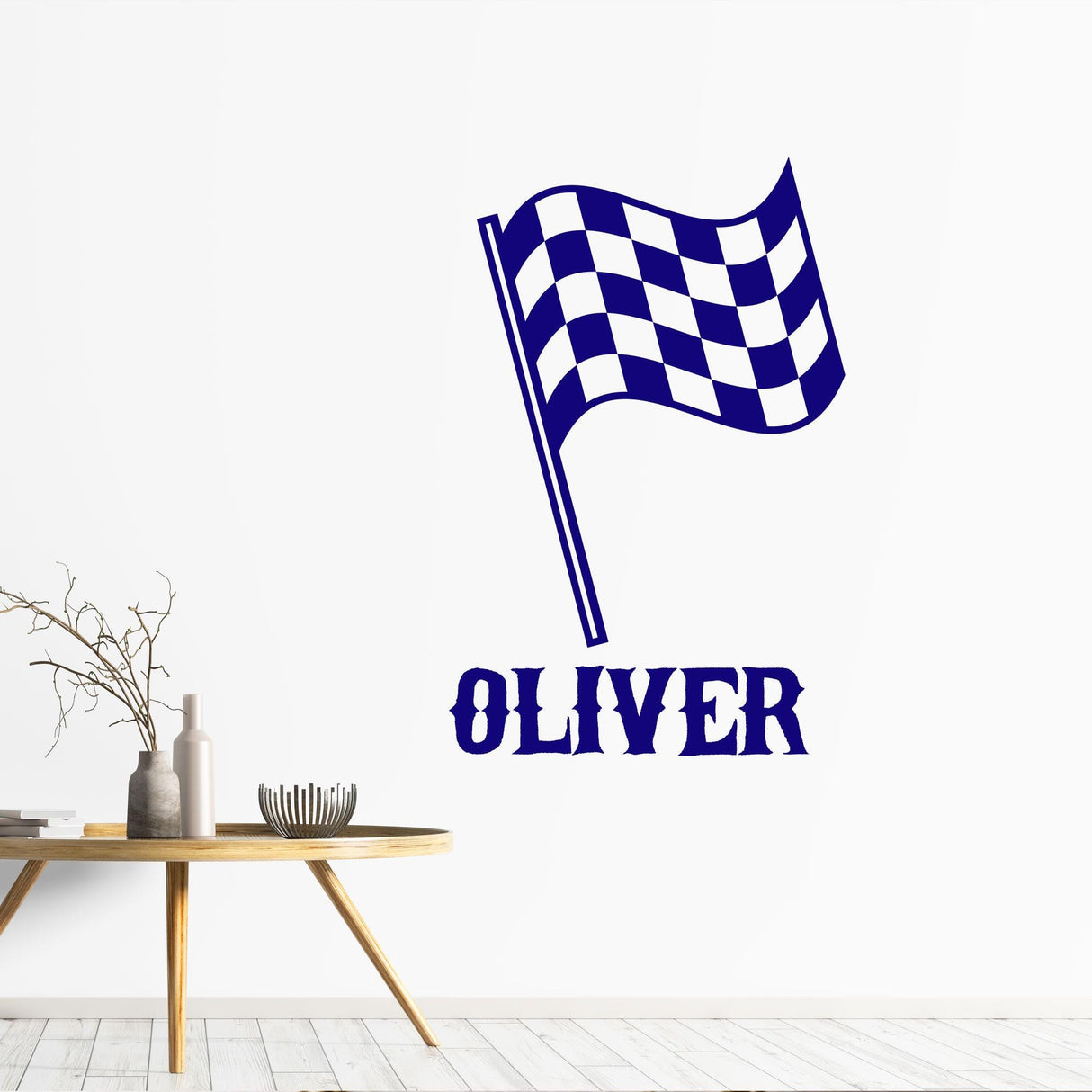 Custom Checkered Flags Wall Stickers