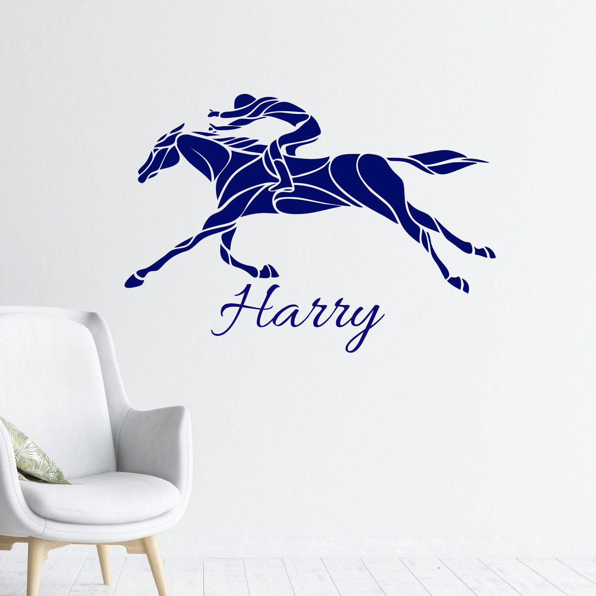 Customised Equine Rider Wall Decals
