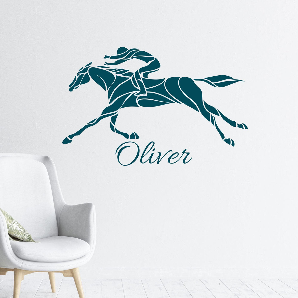 Customised Equine Rider Wall Stickers