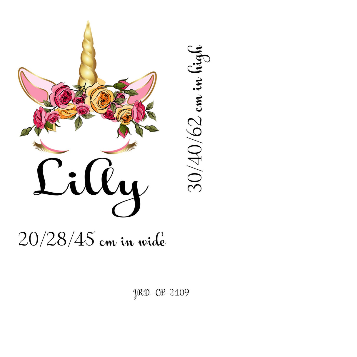 Customised Unicorn Crown Wall Decals