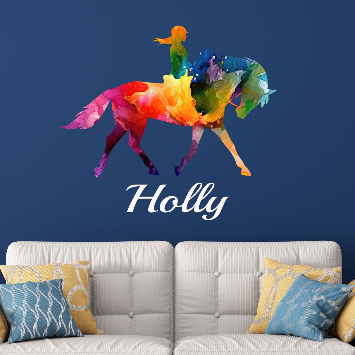 Dressage Horse and Rider Equine Wall decals