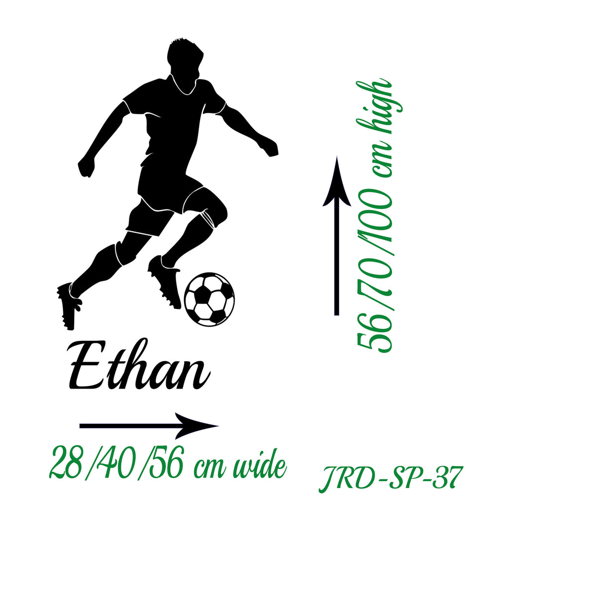 FOOTBALL Soccer Player Action with Custom Name
