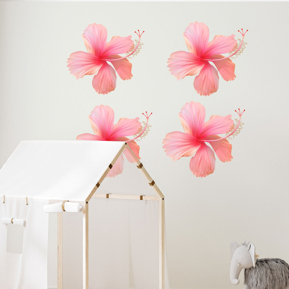 Hibiscus Flower Wall Decals