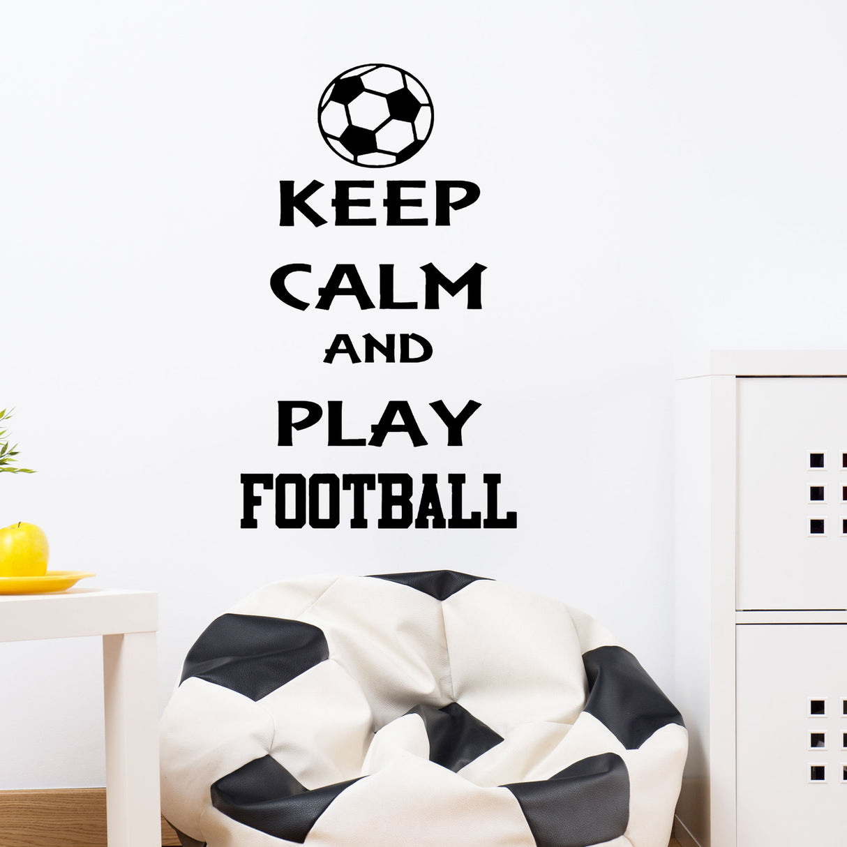 Keep Calm and Play Football - Quote Wall Stickers
