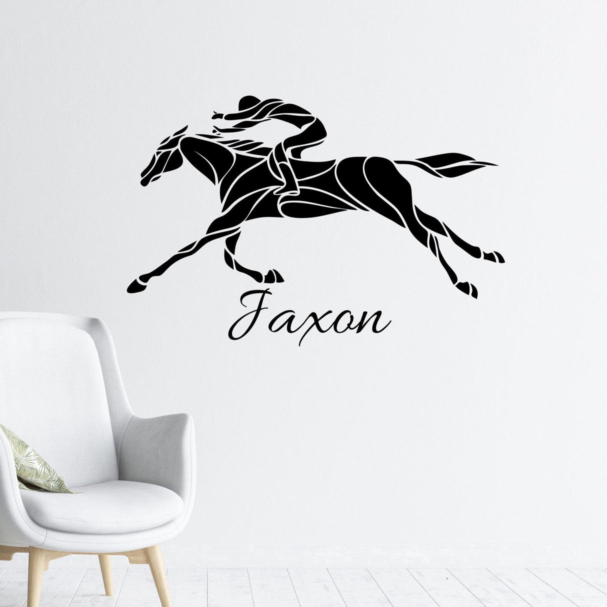 Personalised Equine Rider Wall Stickers
