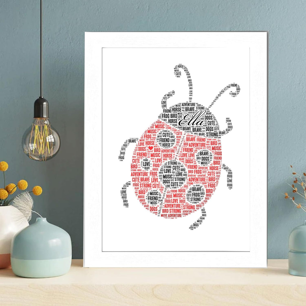 Personalised Ladybird Word Art Print
