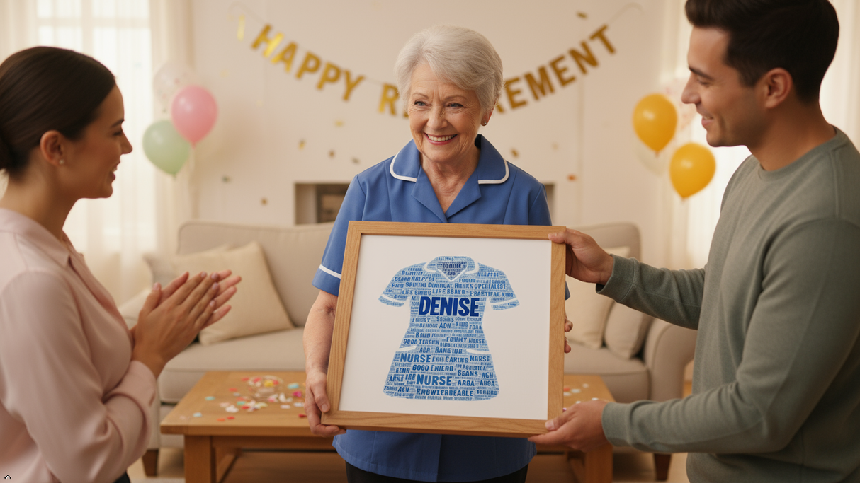 Personalised Nurse Word Art Hospital Ward