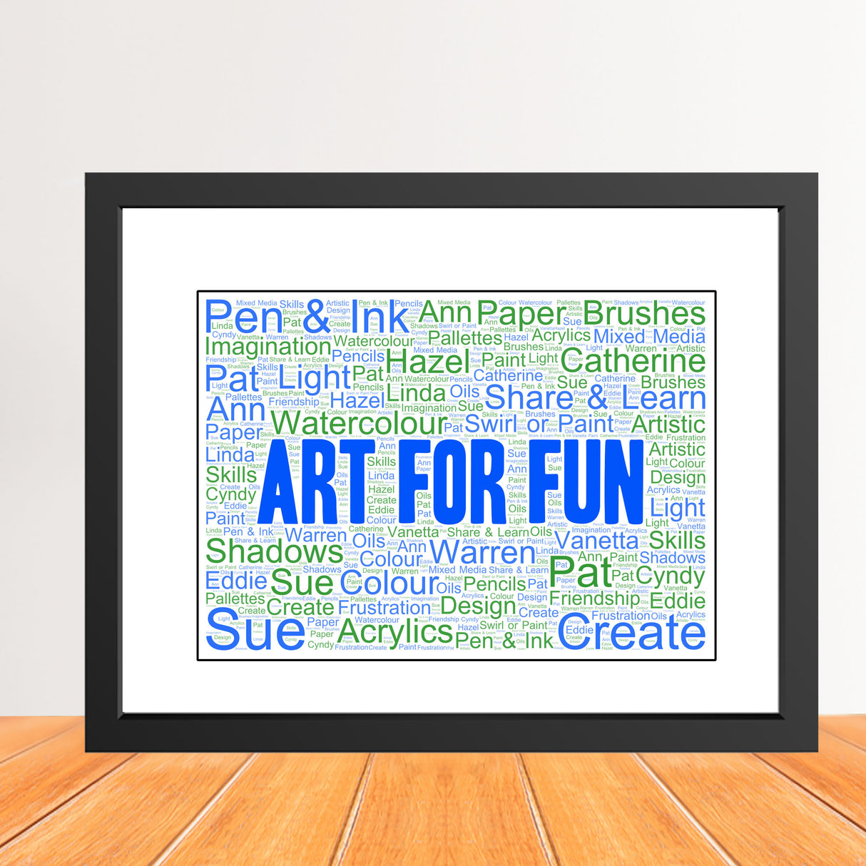 Personalised Word Art Print - Digital file
