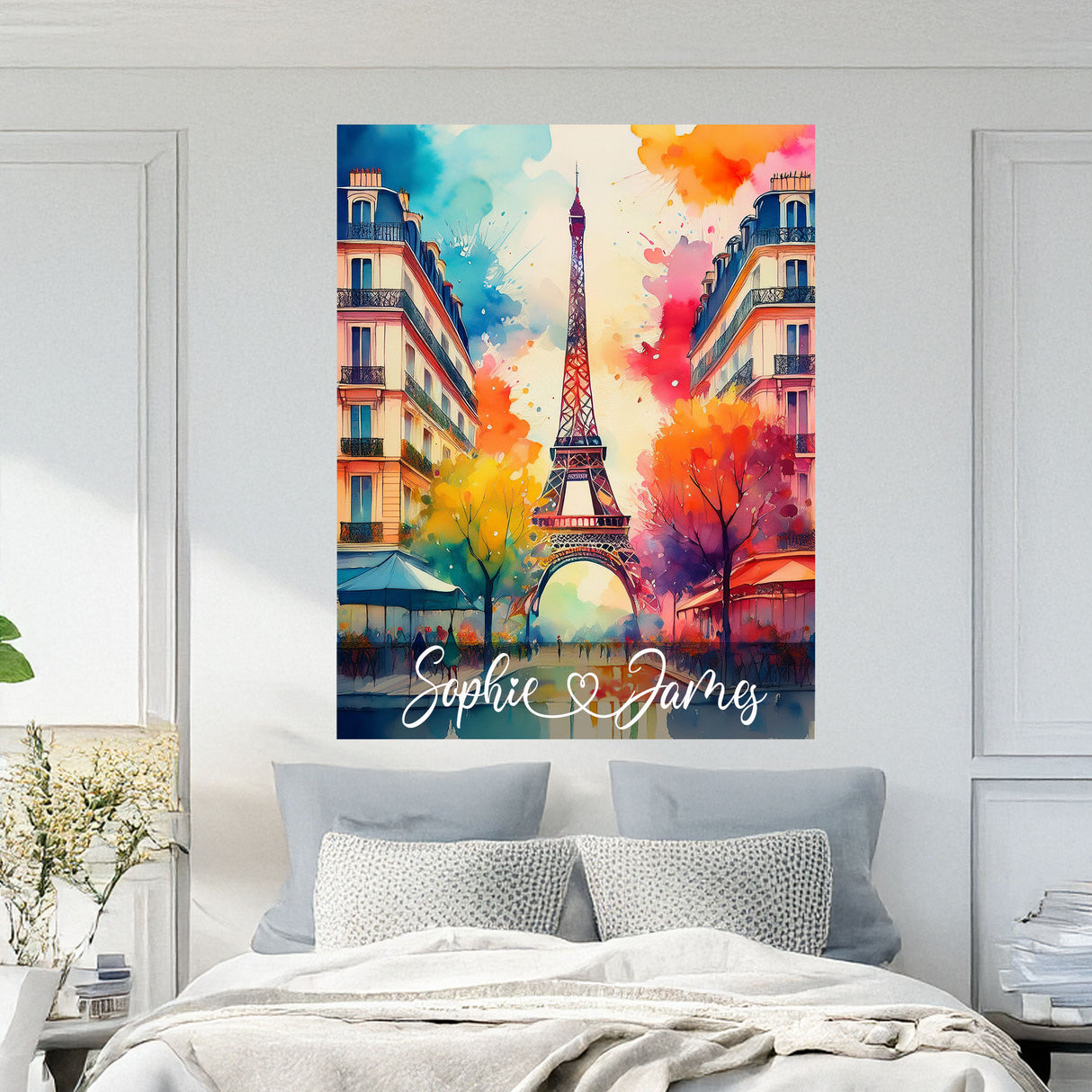 Custom Eiffel Tower Paris Wall Stickers