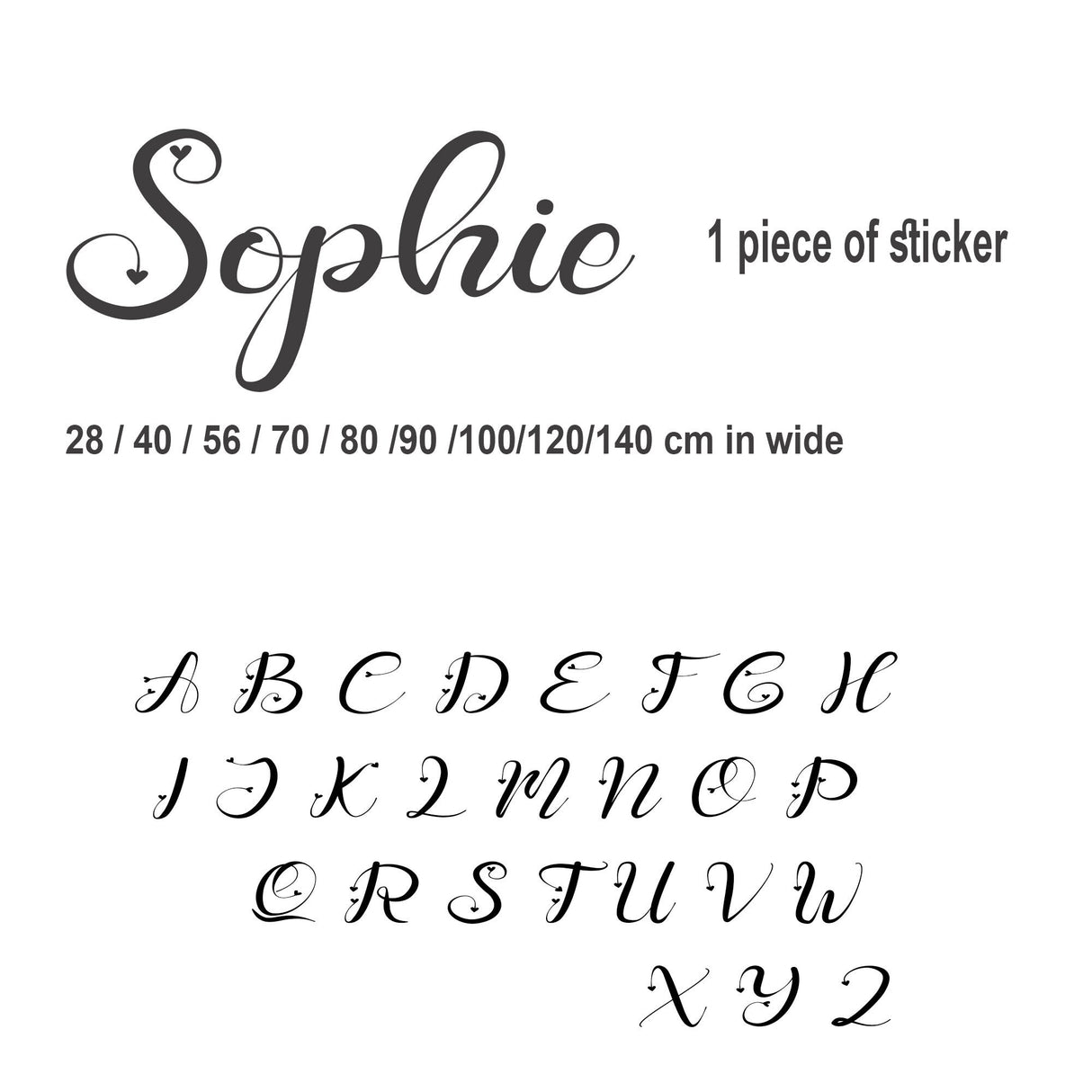 Muslim Girl's Name Wall Stickers Islamic Nursery