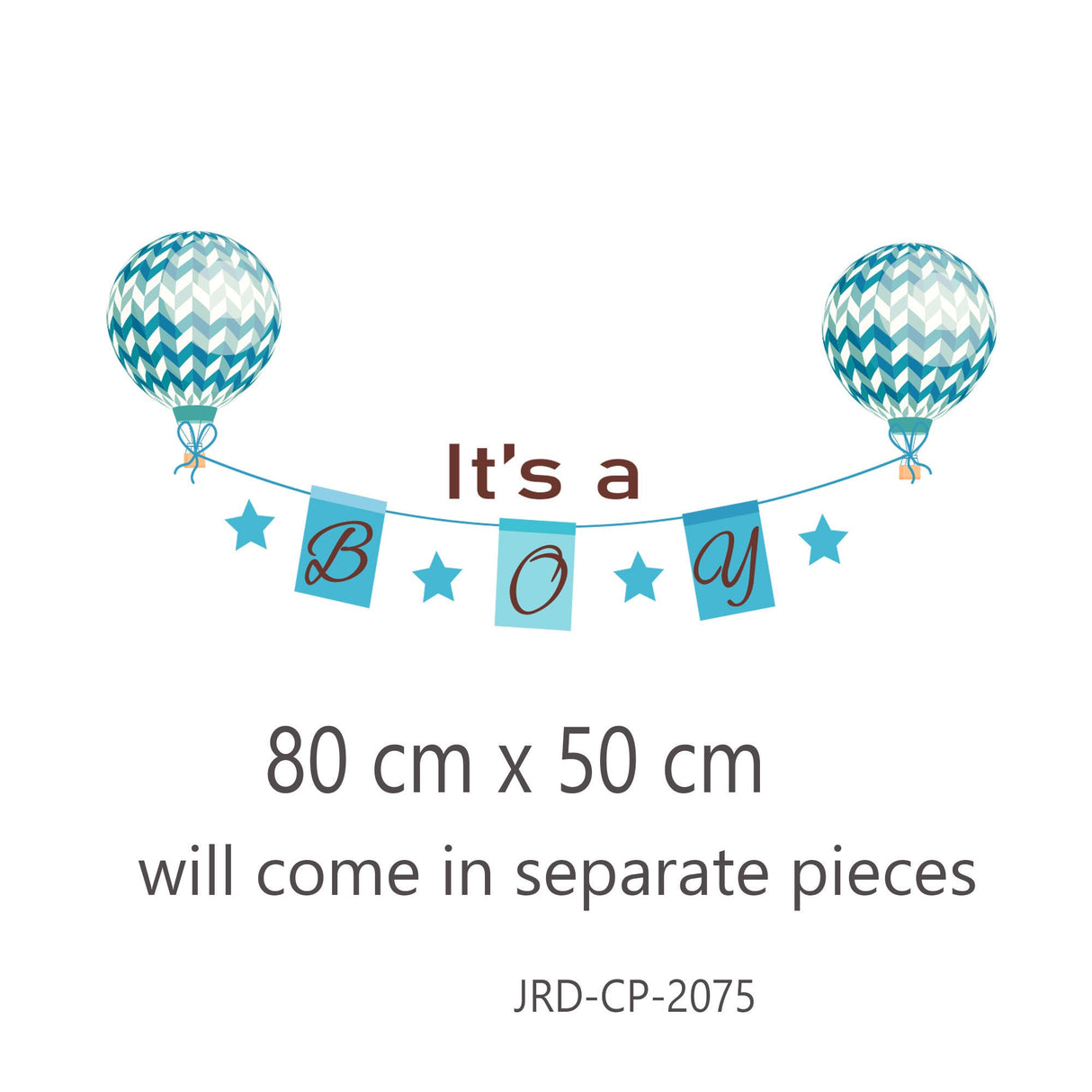 Personalized Boy Wall Banner Stickers for Pregnancy Announcement, Baby Shower, Nursery Decor