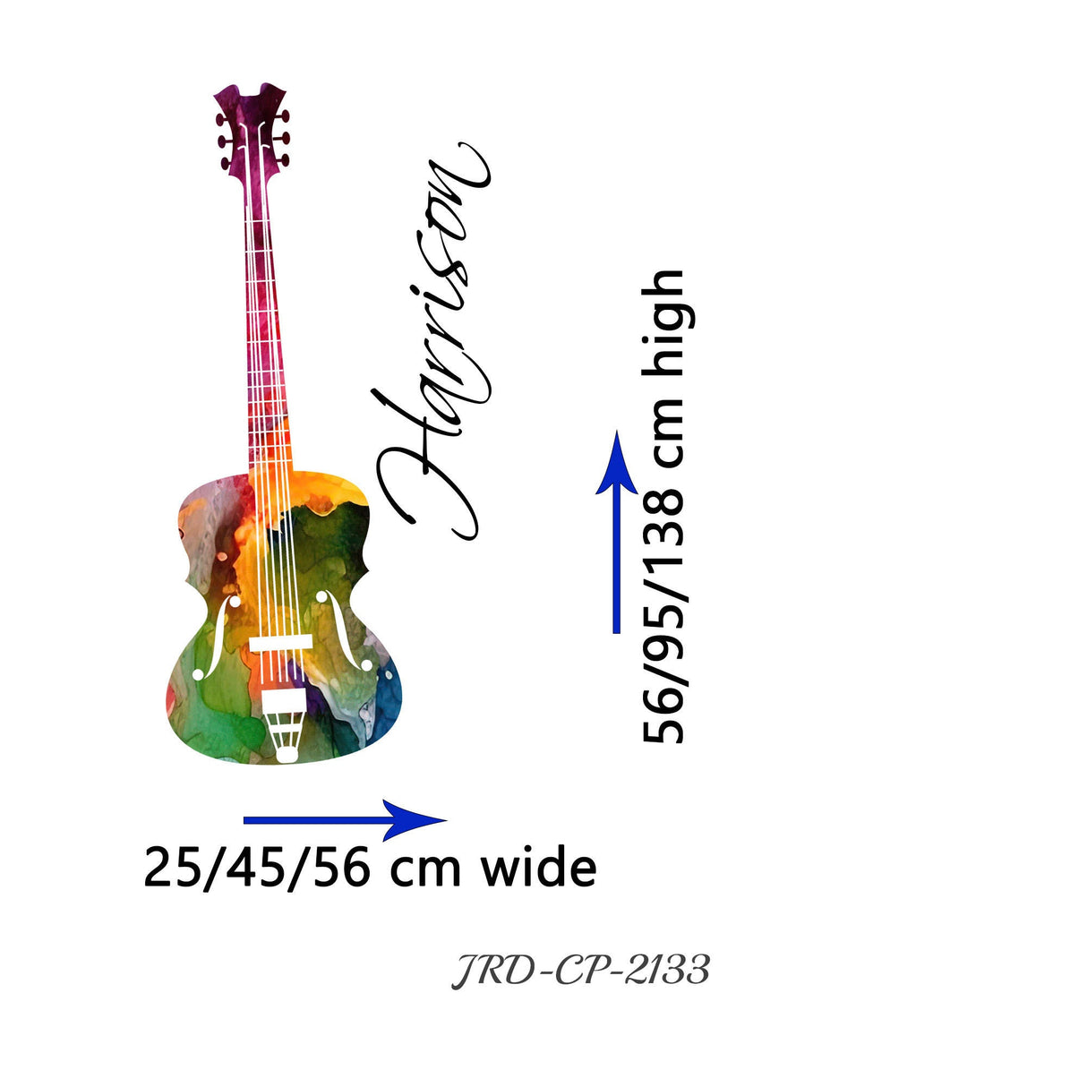Personalised violin Wall stickers vinyl Paint splash, custom Name violin wall art decals, music studio, office, Home decor