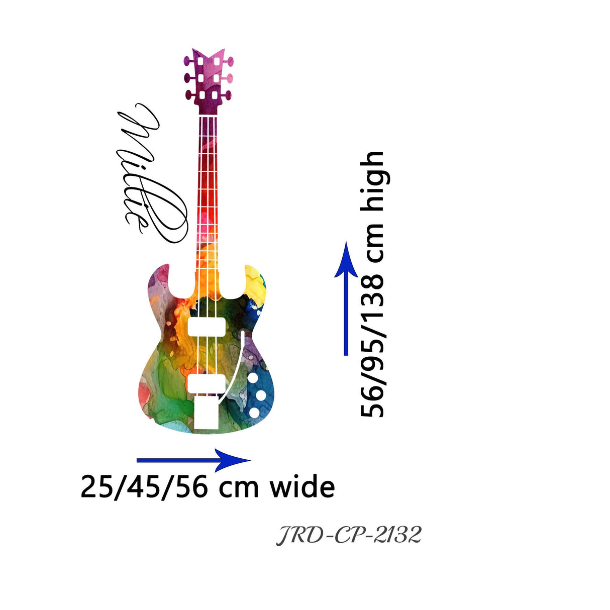Guitar stickers for music room