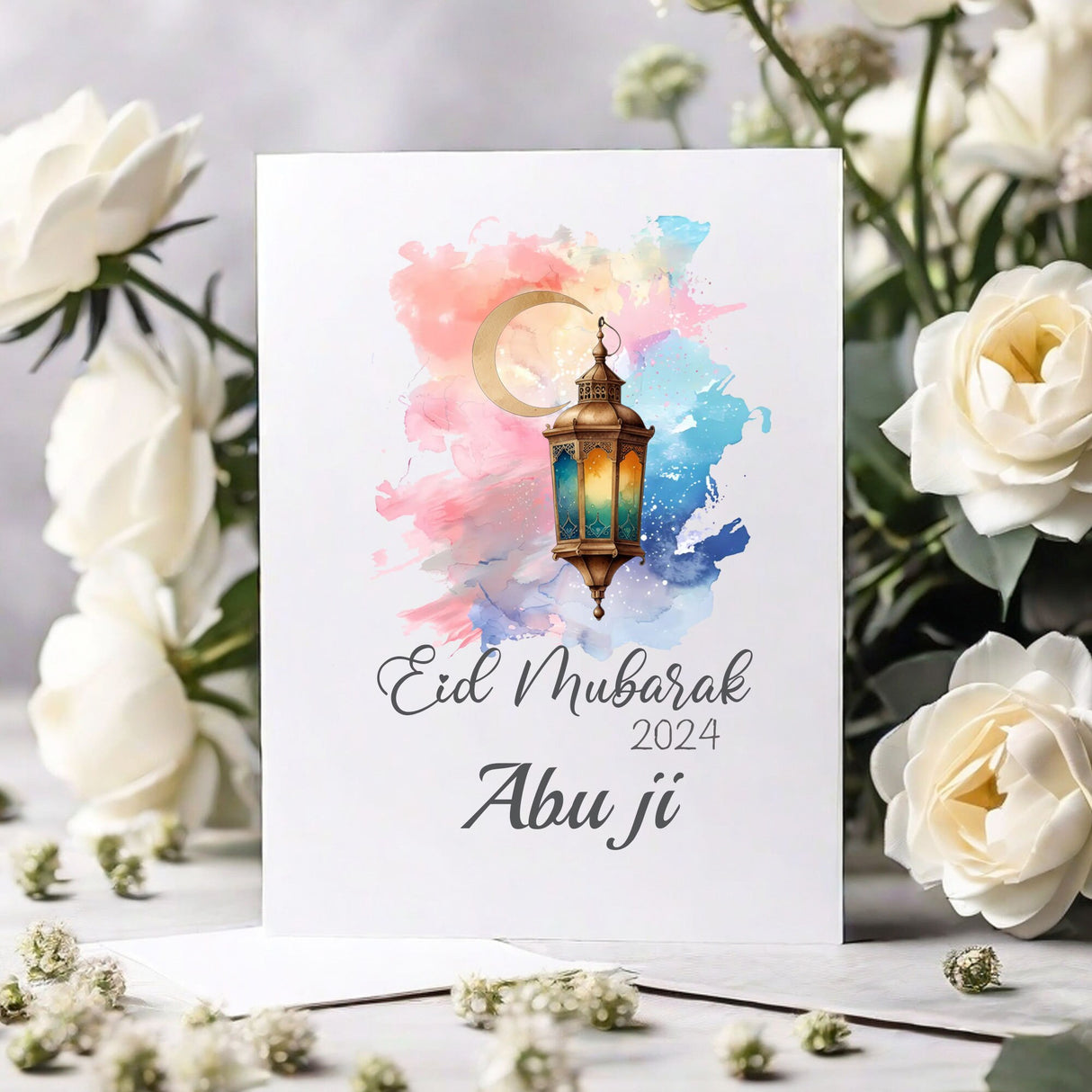 Personalised Eid Greeting Cards for Parents