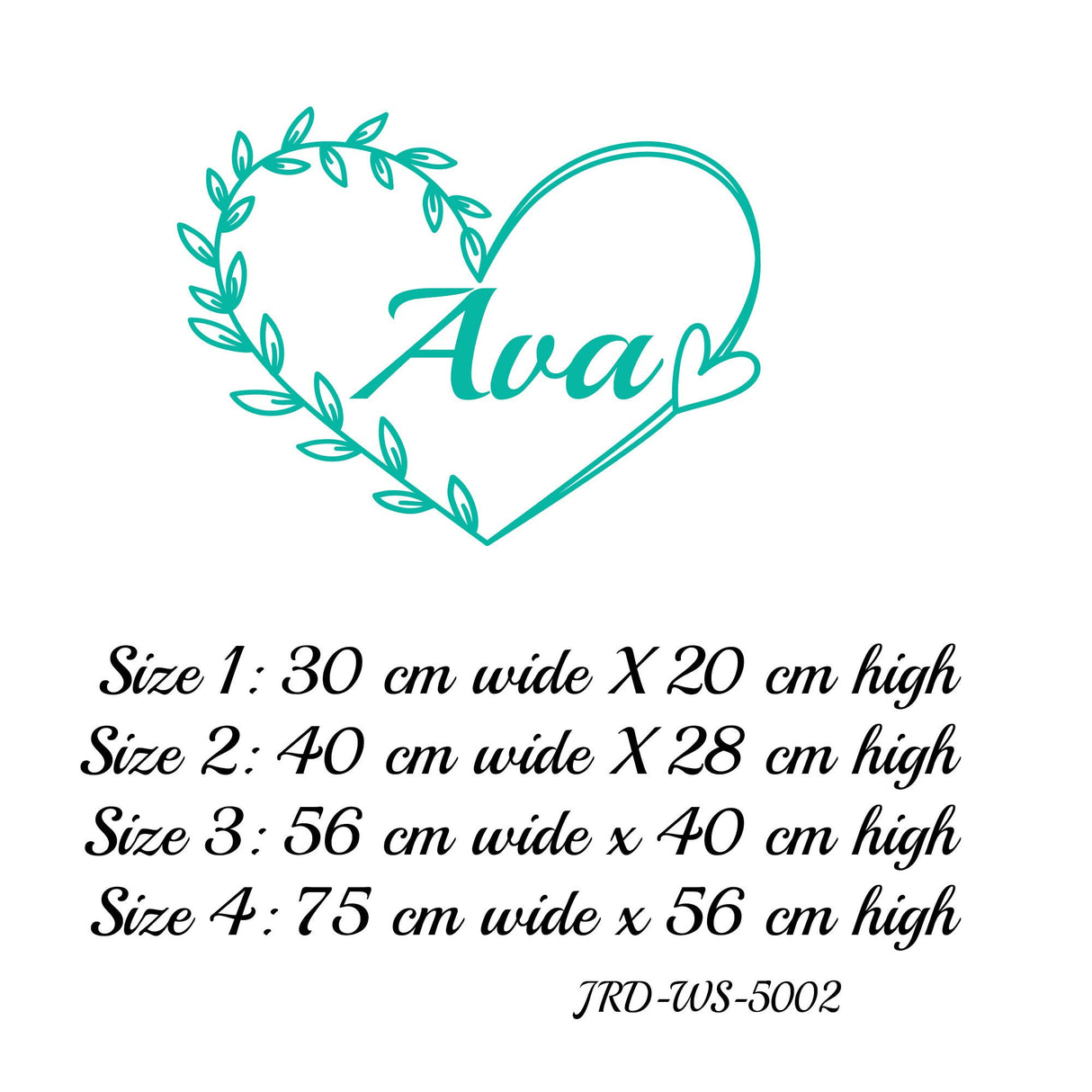 Girl's Name border wall stickers, Custom Name wall stickers, Personalised name vinyl wall decals, Wall Stickers for Girls Nursery Decor