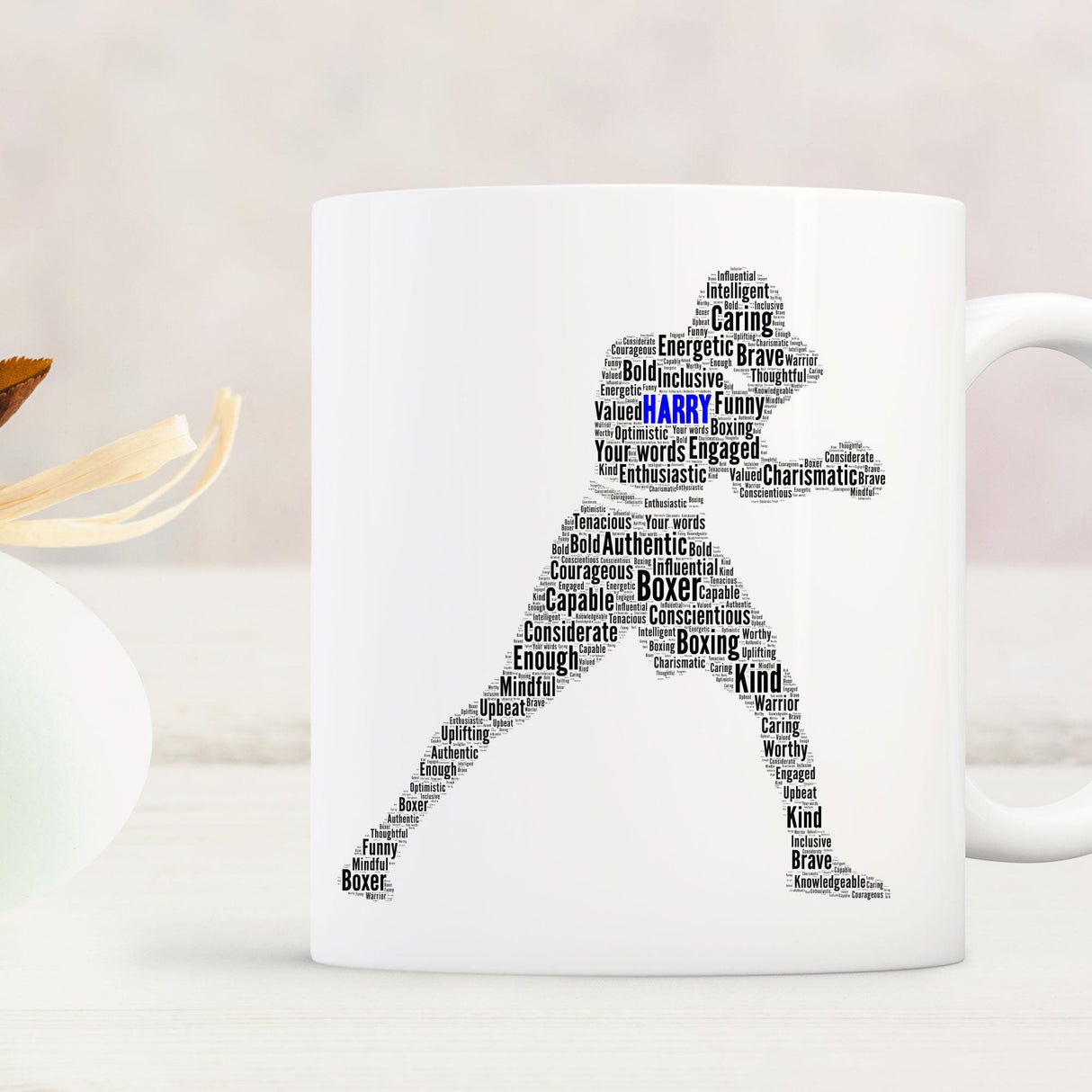 Personalised boxer birthday Card, male boxer word art Cards, For Her, Him, Boys, Girls, Kids - Daughter, Son, Father, A5 size greeting cards