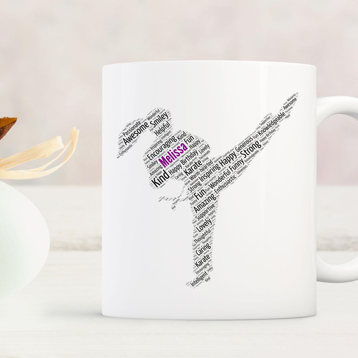 Personalised Birthday Card, Karate word art Cards, For Her, Girls, Kids - Daughter, Granddaughter, A5 size greeting cards