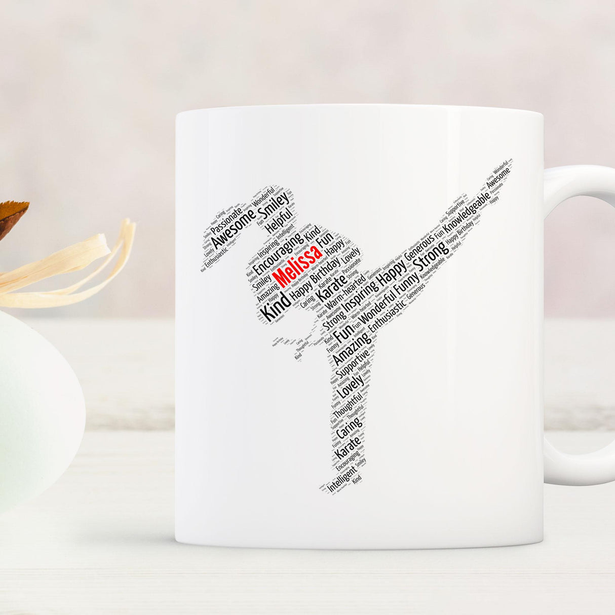 Personalised Birthday Card, Karate word art Cards, For Her, Girls, Kids - Daughter, Granddaughter, A5 size greeting cards